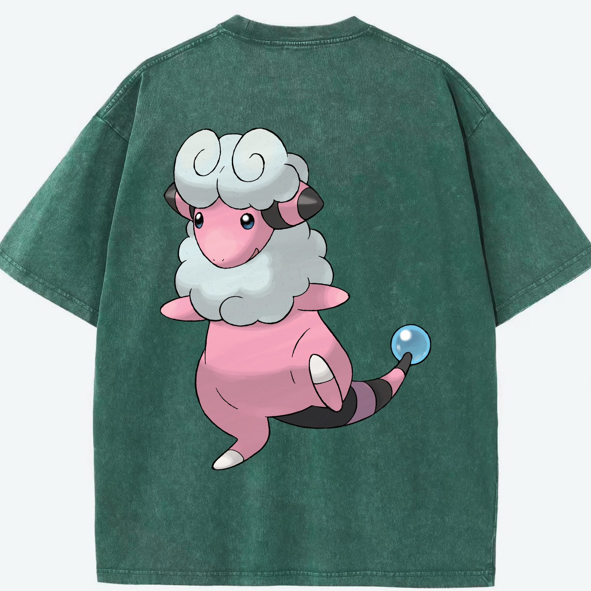 （画像用） ポケットモンスター Pokémon 綿100% ヴィンテージ風 半袖Tシャツ（背面プリント）